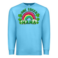 Ocean Blue st patricks day one lucky mama Premium Sweatshirt - RanaPortraitStore