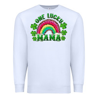 White st patricks day one lucky mama Premium Sweatshirt - RanaPortraitStore