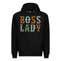 Black western boss lady Premium Hoodie - HRA Design Shop