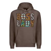 Coffee western boss lady Premium Hoodie - HRA Design Shop