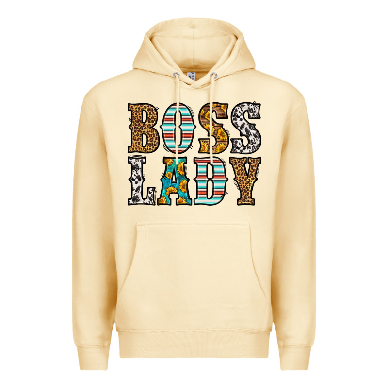 Western Boss Lady Premium Hoodie by HRA Design Shop | Teevron