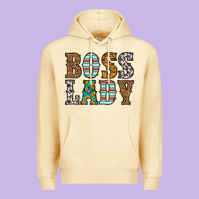 Western Boss Lady Premium Hoodie Designed By Hra Design Shop