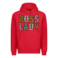 Red western boss lady Premium Hoodie - HRA Design Shop