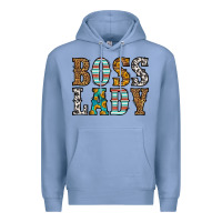 Colony Blue western boss lady Premium Hoodie - HRA Design Shop