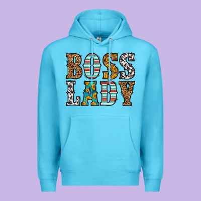 Western Boss Lady Premium Hoodie Designed By Hra Design Shop
