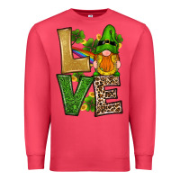 Cardinal st patricks day gnomes shamrock love Premium Sweatshirt - RanaPortraitStore