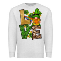 Oatmeal Heather st patricks day gnomes shamrock love Premium Sweatshirt - RanaPortraitStore