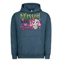 Pigment Midnight Navy blessed with girls Urban Hoodie - JahusDesignShop