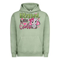 Pigment Oil Green blessed with girls Urban Hoodie - JahusDesignShop