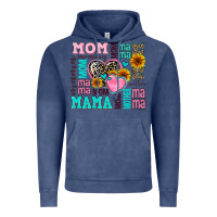 Vintage Denim mom mama mommy with hearts Vintage Hoodie - AdoDesignShop
