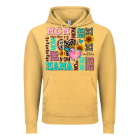 Vintage Mustard mom mama mommy with hearts Vintage Hoodie - AdoDesignShop