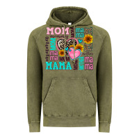 Mom Mama Mommy With Hearts Vintage Hoodie | Teevron