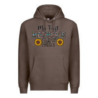 Coffee my first mother's day Premium Hoodie - CowhideDigitalArt
