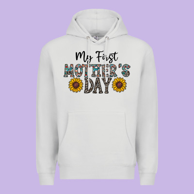 My First Mother's Day Premium Hoodie Designed By Cowhidedigitalart