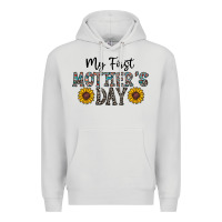 Dove Grey my first mother's day Premium Hoodie - CowhideDigitalArt