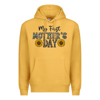 Mustard my first mother's day Premium Hoodie - CowhideDigitalArt
