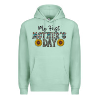 Seafoam my first mother's day Premium Hoodie - CowhideDigitalArt
