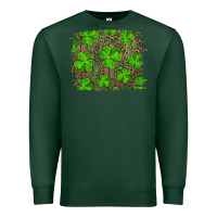 Sports Green st patricks day shamrock and leopard distressed ba Premium Sweatshirt - RanaPortraitStore