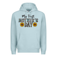 Blue Mist my first mother's day Premium Hoodie - CowhideDigitalArt