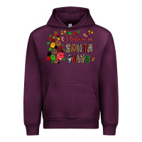 Mauve Wine i believe in santa paws Urban Hoodie - AdoDesignShop