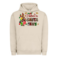 Pigment French Oak i believe in santa paws Urban Hoodie - AdoDesignShop