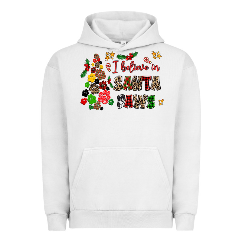 I Believe In Santa Paws Urban Hoodie by AdoDesignShop | Teevron