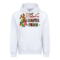 White i believe in santa paws Urban Hoodie - AdoDesignShop