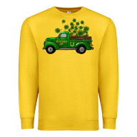 Lemon st patricks truck shamrock horseshoe gold Premium Sweatshirt - RanaPortraitStore