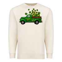 Sandshell st patricks truck shamrock horseshoe gold Premium Sweatshirt - RanaPortraitStore
