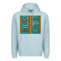 Blue Mist western boss lady Premium Hoodie - HRA Design Shop