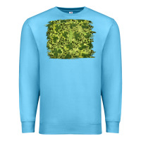 Ocean Blue st patricks day shamrock leopard background Premium Sweatshirt - RanaPortraitStore
