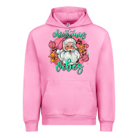 Fuchsia Pink christmas vibes santa Urban Hoodie - AdoDesignShop