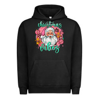 Pigment Black christmas vibes santa Urban Hoodie - AdoDesignShop
