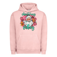 Pigment Salmon christmas vibes santa Urban Hoodie - AdoDesignShop