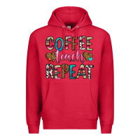 Cardinal coffee teach repeat Premium Hoodie - HRA Design Shop