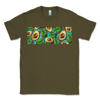 Army Green avacado with turquoise and leopard background 11 oz mug Classic Tee - BarkalooDesign