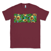 Burgundy avacado with turquoise and leopard background 11 oz mug Classic Tee - BarkalooDesign