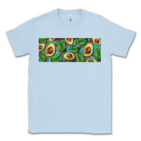 Dusty Blue avacado with turquoise and leopard background 11 oz mug Classic Tee - BarkalooDesign