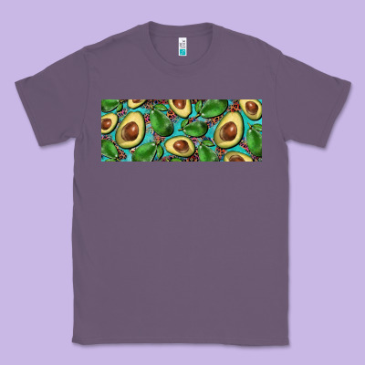 Avacado With Turquoise And Leopard Background 11 Oz Mug Classic Tee Designed By Barkaloodesign