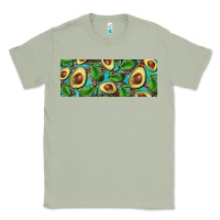 Matcha avacado with turquoise and leopard background 11 oz mug Classic Tee - BarkalooDesign