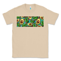 Mushroom avacado with turquoise and leopard background 11 oz mug Classic Tee - BarkalooDesign