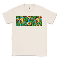 Natural avacado with turquoise and leopard background 11 oz mug Classic Tee - BarkalooDesign
