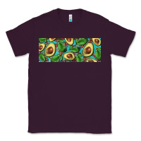 Plum avacado with turquoise and leopard background 11 oz mug Classic Tee - BarkalooDesign