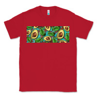 Red avacado with turquoise and leopard background 11 oz mug Classic Tee - BarkalooDesign