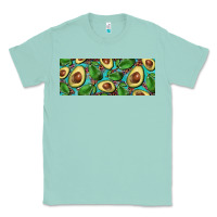 Seafoam avacado with turquoise and leopard background 11 oz mug Classic Tee - BarkalooDesign