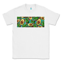 White avacado with turquoise and leopard background 11 oz mug Classic Tee - BarkalooDesign