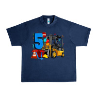 Navy forklift birthday five Urban Heavy Tee - Artiststas