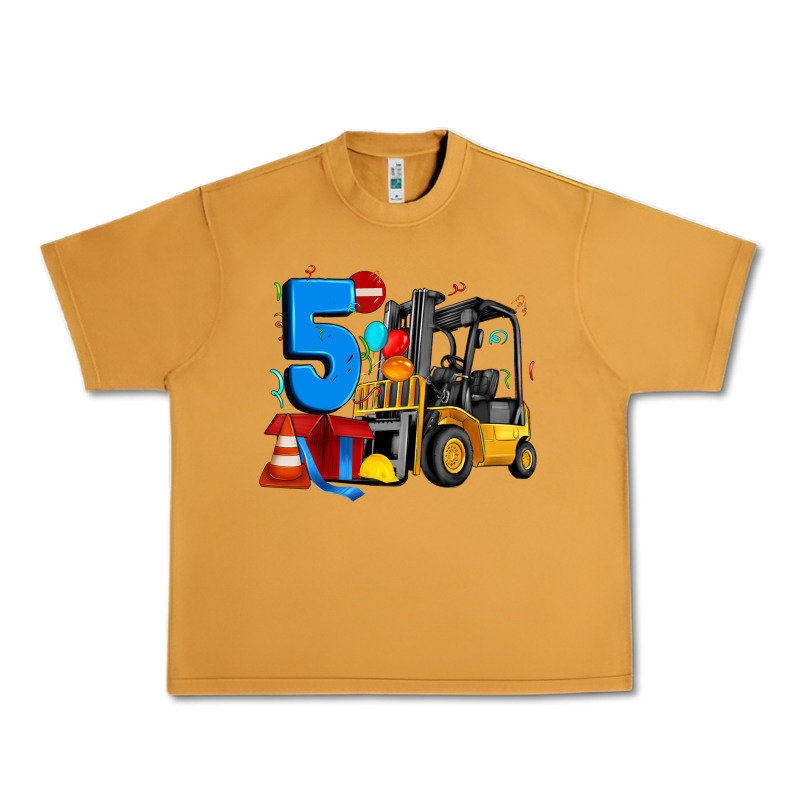 Forklift Birthday Five Urban Heavy Tee by Artiststas | Teevron
