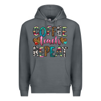 Rock coffee teach repeat Premium Hoodie - HRA Design Shop