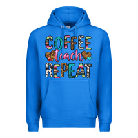 True Royal coffee teach repeat Premium Hoodie - HRA Design Shop